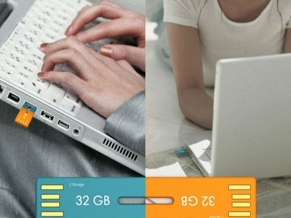 Dual side USB flash