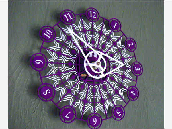 15. கலிடோஸ்க்கோப் கடிகாரம் :