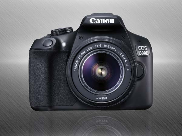 Canon EOS 1300D 18MP Digital SLR Camera (Black) with 18-55mm ISII Lens, 16GB Card and Carry Case