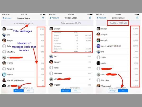 வாட்ஸ் அப்-இல் அனுப்பிய, பெற்ற மெசேஜ்களின் எண்ணிக்கையை தெரிந்து கொள்ள வாட்ஸ் அப்-இல் அனுப்பிய, பெற்ற மெசேஜ்களின் எண்ணிக்கையை தெரிந்து கொள்ள