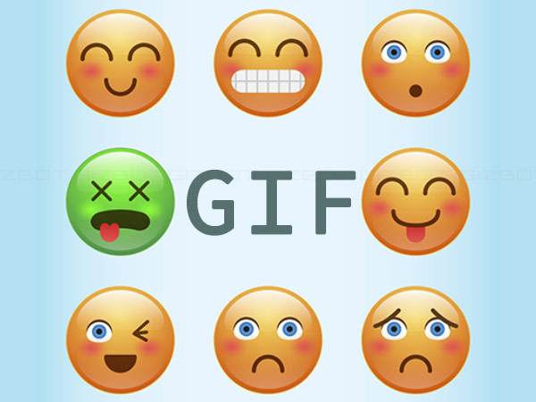 GIF இமேஜ்கள் மற்றும் எமோஜிக்கள்: