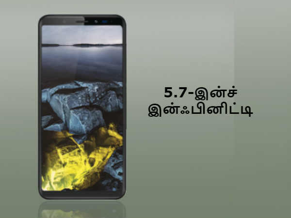 5.7-இன்ச் டிஸ்பிளே: