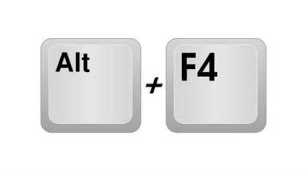 5.Alt+F4: