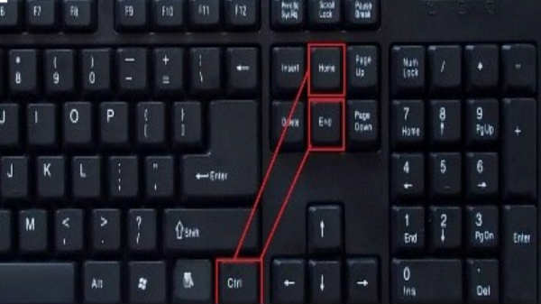 4. Ctrl+Home or Ctrl+End