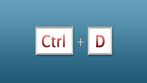 8. Ctrl+D