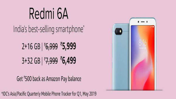 7. சியோமி ரெட்மி 6ஏ