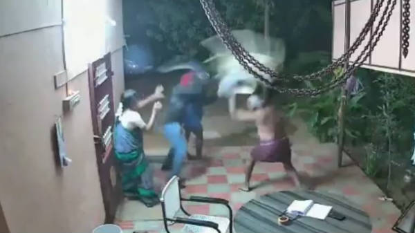 தோட்டத்தில் நுழைந்த கொள்ளையர்கள்: