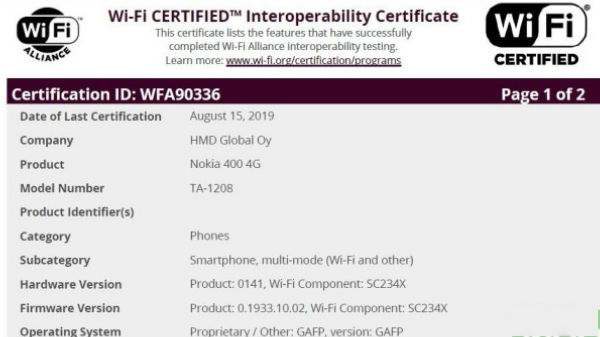 2.4GHz வைஃபைக்கான ஆதரவு