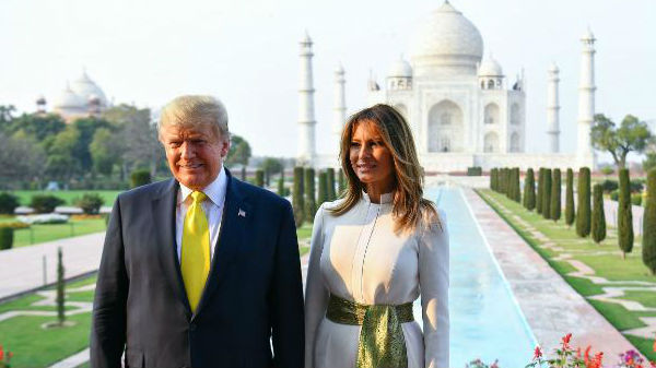 நமஸ்தே டிரம்ப் நிகழ்ச்சியில் டிரம்ப்