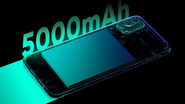 5000 mAh பேட்டரி
