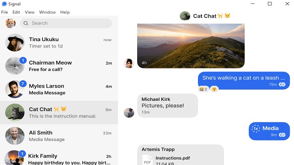 Signal ஆப்ஸை எப்படி லேப்டாப், கம்ப்யூட்டர் மற்றும் iOS ஐபாட் சாதனங்களில் பயன்படுத்துவது? - 8 விண்டோஸ் லேப்டாப்