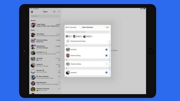 Signal ஆப்ஸை எப்படி லேப்டாப், கம்ப்யூட்டர் மற்றும் iOS ஐபாட் சாதனங்களில் பயன்படுத்துவது? - 20 லாக்-இன் செய்து