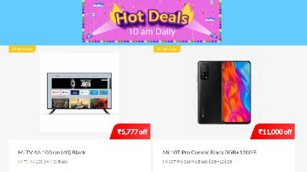 இன்றைய ஹாட் டீல் பிரிவில் ரூ. 11,000 தள்ளுபடியுடன் கிடைக்கும் Mi 10T Pro