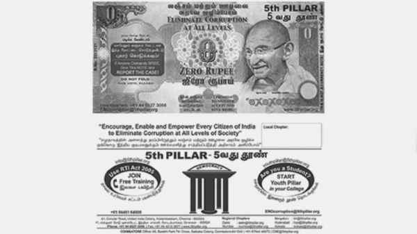 ஜீரோ ரூபாய் நோட்டுகளை இந்தியாவில் யார் அச்சிடுகிறார்கள்?