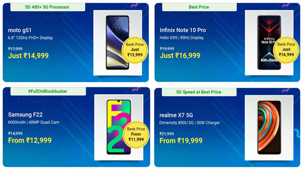 தள்ளுபடியுடன் கிடைக்கும் மிட்ரேஞ்ச் ஸ்மார்ட்போன்கள்- பிளிப்கார்ட் எலெக்ட்ரானிக்ஸ் தின விற்பனை!