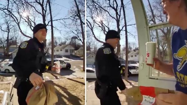 ஆன்லைனில் உணவு ஆர்டர் செய்த பெண்: சரியாக டெலிவரி செய்த போலீஸ்..! சுவாரஸ்ய சம்பவம்.!