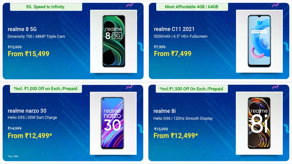 பிளிப்கார்ட் அறிவித்த மாத கடைசி மொபைல் திருவிழா: அட்டகாச தள்ளுபடியில் ரியல்மி ஸ்மார்ட்போன்கள்!