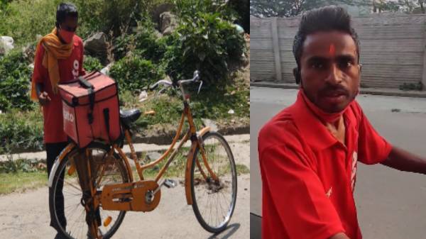 வேர்க்க விறுவிறுக்க சைக்கிளில் உணவு டெலிவரி செய்த நபர்: 24 மணிநேரத்தில் ஒரு டுவிஸ்ட்: கடவுள் இருக்கான் குமாரு!