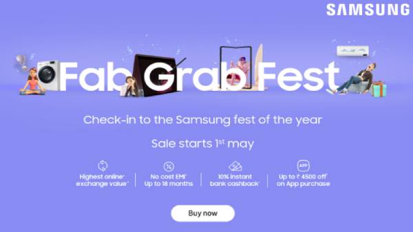 உழைப்பாளர் தின ஸ்பெஷல்- சாம்சங் “ஃபேப் க்ராப் ஃபெஸ்ட்” இதோ: 60% வரை அட்டகாச தள்ளுபடி மற்றும் இலவசங்கள்!