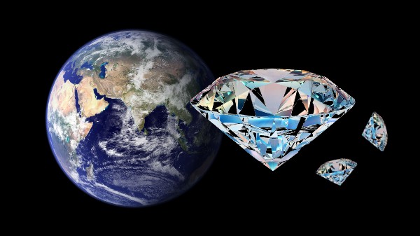 விண்வெளியில் வீசப்பட்ட விசித்திரமான அறுகோண வைரங்கள்! பூமியில் வந்து விழுமா?