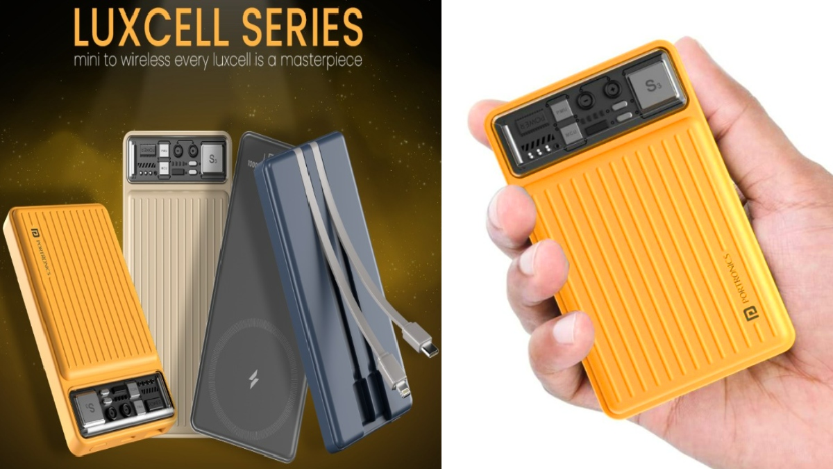 Portronics Luxcell Series Power Bank ஒரே போடு.. ரூ.1000 விலை